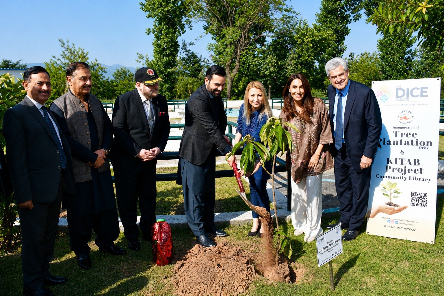 DICE Forum Launches KITAB Library and Tree Plantation Drive